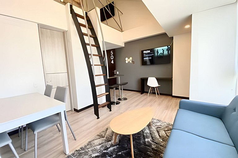 NICE apartment with mezzanine, (súper ubicado )